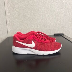 Nike Kids Vibrant Red and White Sneakers